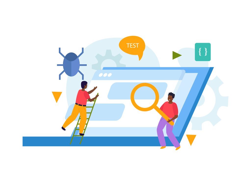 qa engineer flat concept