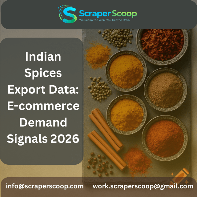 indian spices export data e commerce demand signals 2026