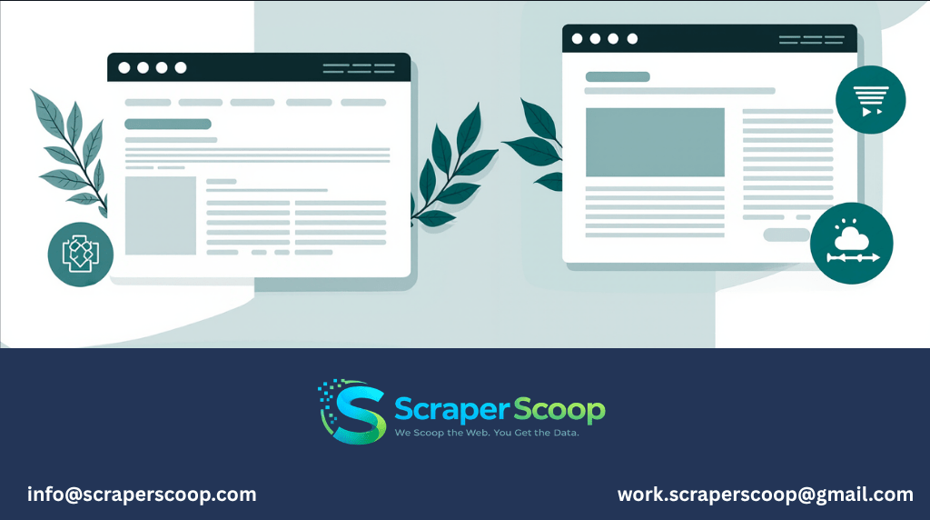 Comparison between static HTML scraping and rendered browser scraping