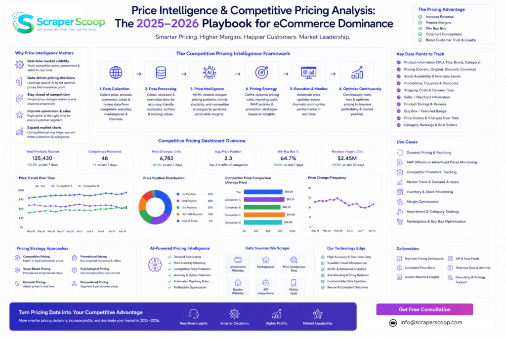 Price Intelligence & Competitive Pricing Analysis The 2025–2026 Playbook for eCommerce Dominance